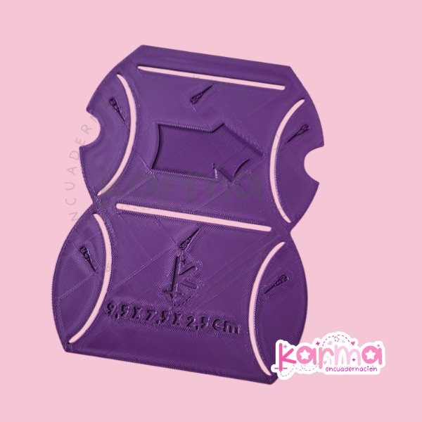 Producto - Molde para cajita almohada  9,5x7,5x2,5cm - Capsula packaging