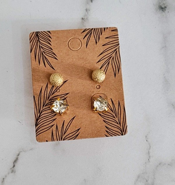Producto - Combo Cubik engarzado Cuadrado con Pelotitas Esmerilada