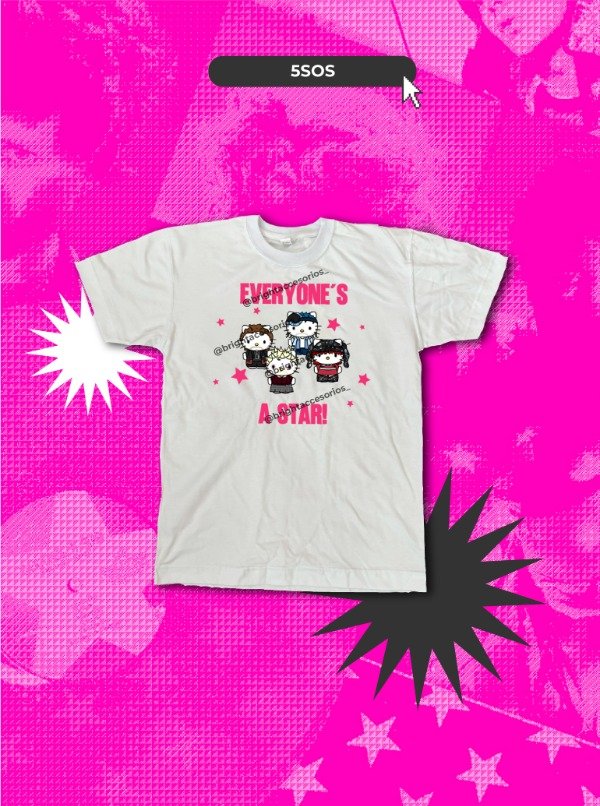 Producto - Remera Kittys 5SOS - FANGIRLS
