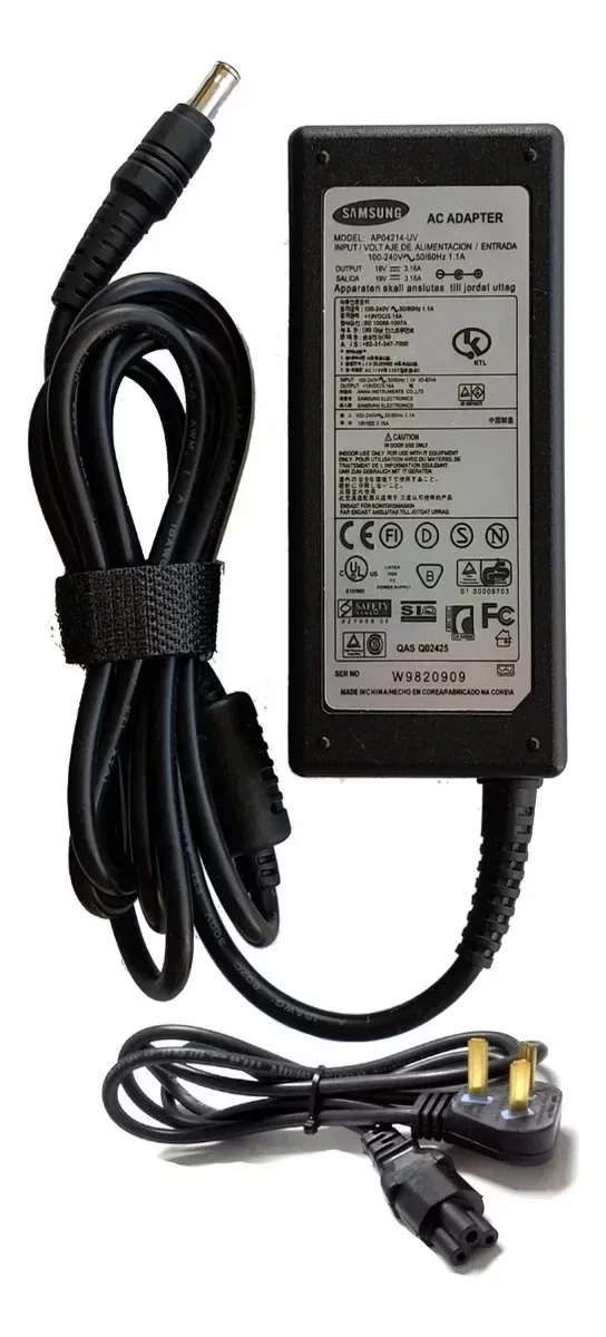 Producto - Cargador Notebook Samsung 19v 3,16A - Np-r428 Np300e5c Np300e5e