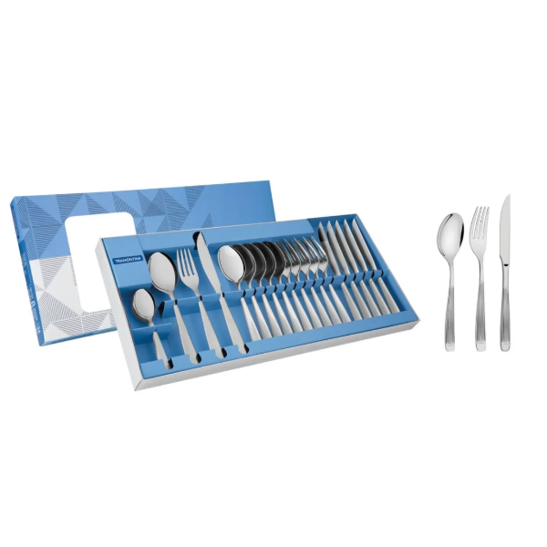 Producto - Juego de cubiertos Acero Athenas Tramontina x 24 pzas.