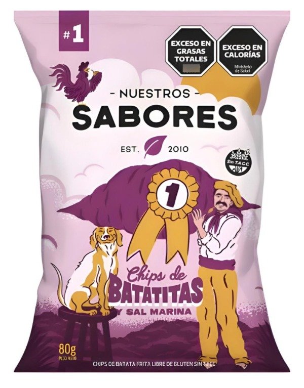 Producto - NUESTROS SABORES - Chips de Batatitas - 80 gr
