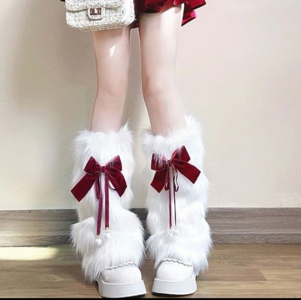 Producto - Polainas White Peluche