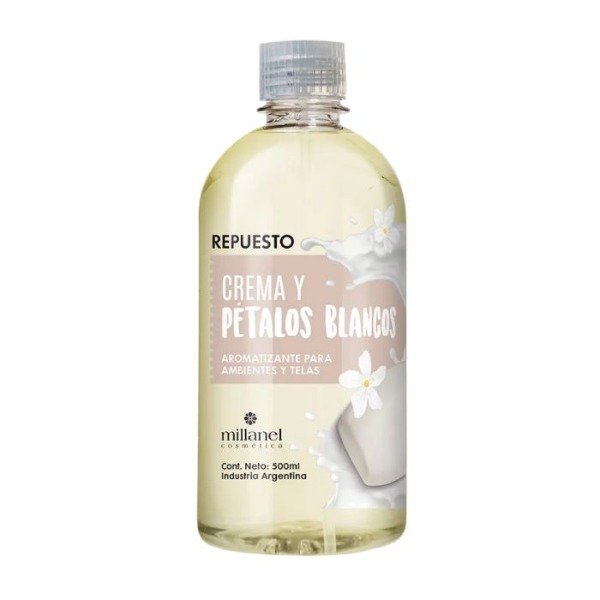 Producto - Repuesto Aromatizante Crema y Petalos blancos x 500 ml