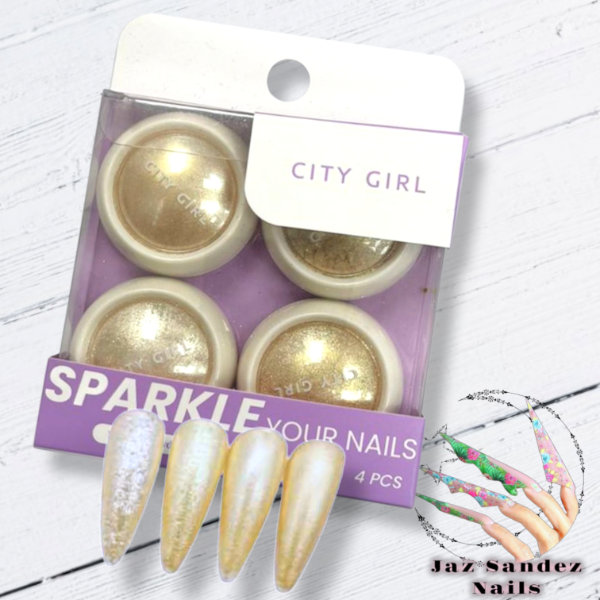 Producto - POLVOS GOLD CITY GIRL X4