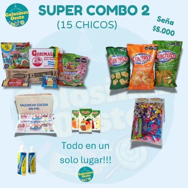 Producto - Super combo 2 ( 15 Chicos)