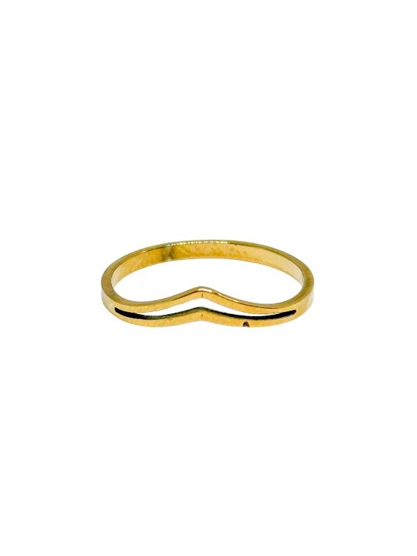 Producto - Anillo goldie acero dorado