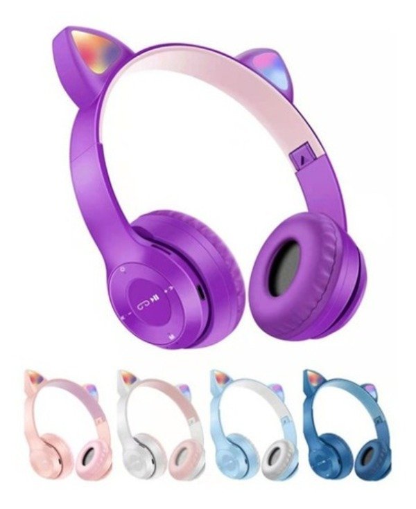 Producto - Auricular Bluetooth Vincha Orejas De Gatito