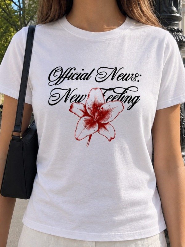 Producto - Manga Corta Estampa "New Feelings" Algodón 24 (Art. 6251) - 0
