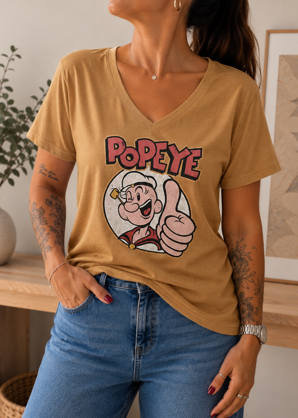 Producto - Remera de algodón Marron (Popeye)