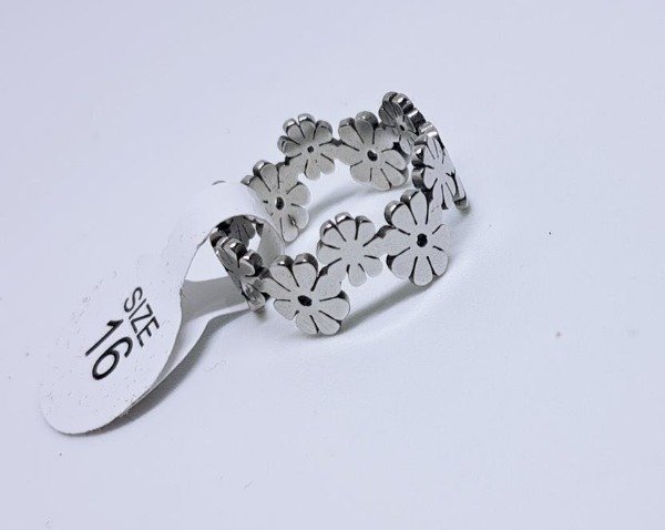 Producto - Anillo calado  margarita talle 16