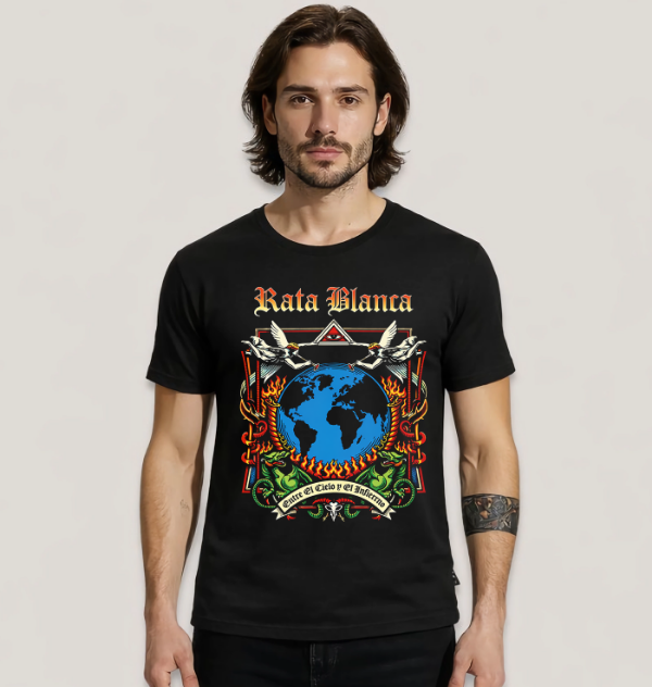 Producto - Remera Rata Blanca Entre el cielo y el infierno