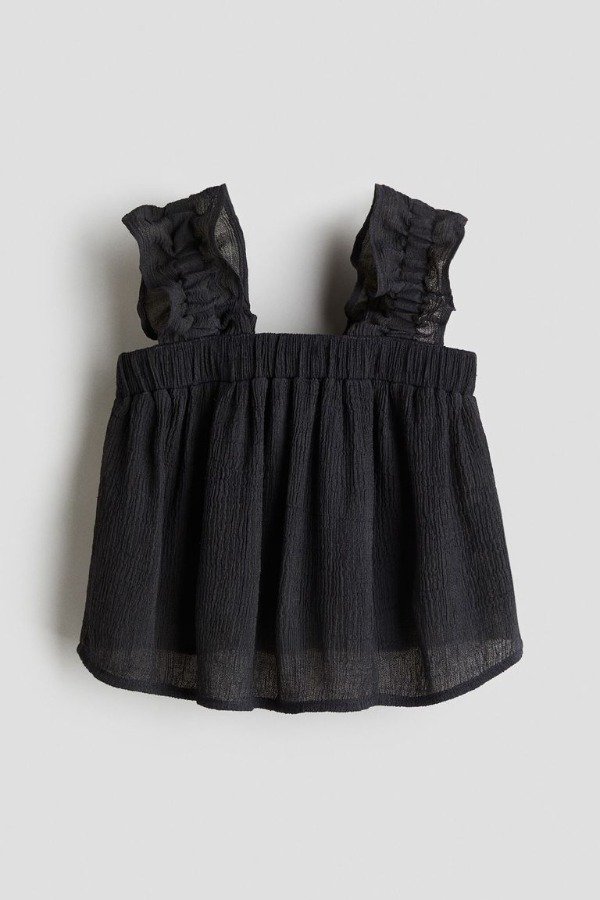 Producto - Top HyM corrugado negro - 0