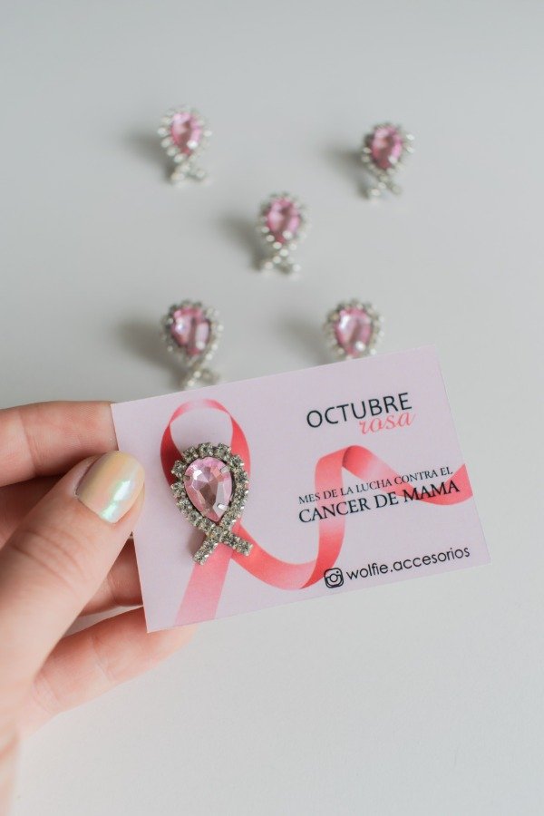 Producto - Pin lazo . rosa