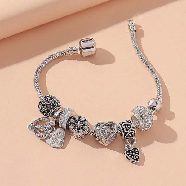 Producto - Pulsera charms corazones