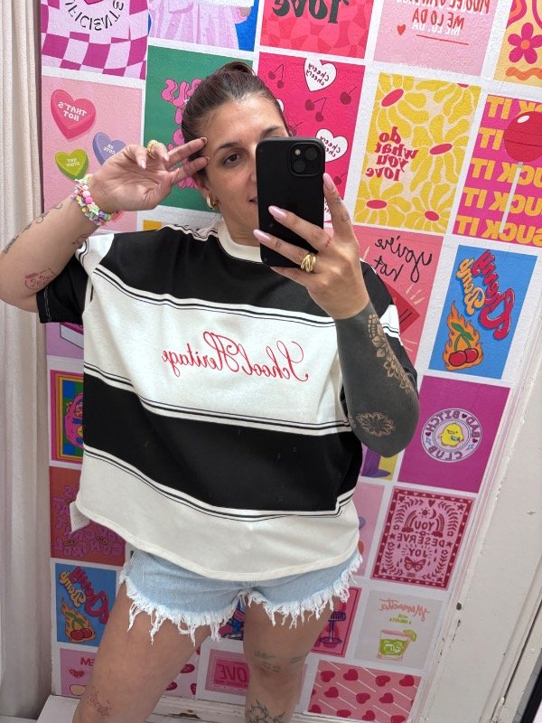 Producto - Boxy fit School negro