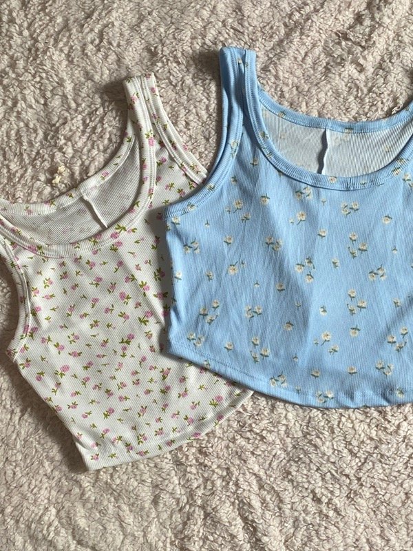 Producto - Top floreado (XS a M/L talle único)