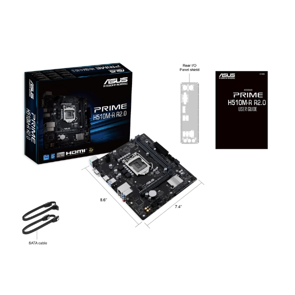 Producto - Mother skt 1200 (11th gen) Asus Prime H510M-R R2.0 -hdmi/vga -ddr4 -4 x Sata 6