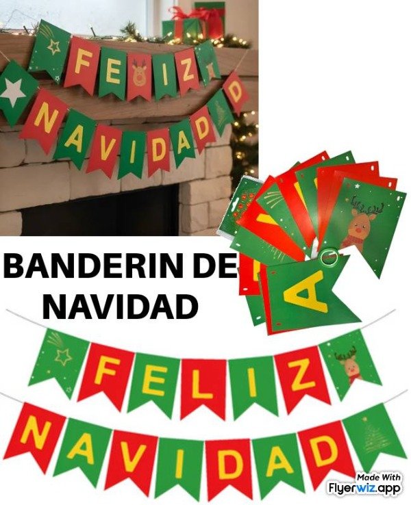 Producto - banderin navidad