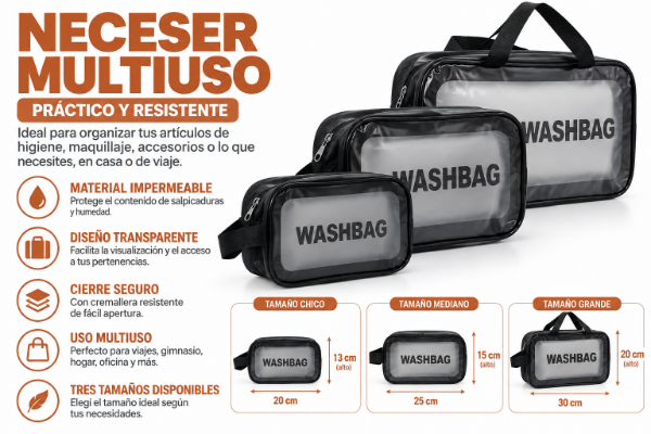 Producto - Set neceser porta cosméticos bolso - 0