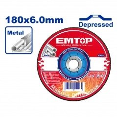 Producto - DISCO DESBASTE 180X6MM EMTOP EACD601801