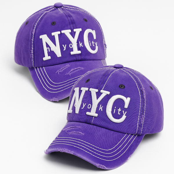Producto - NYC violeta vintage bordada
