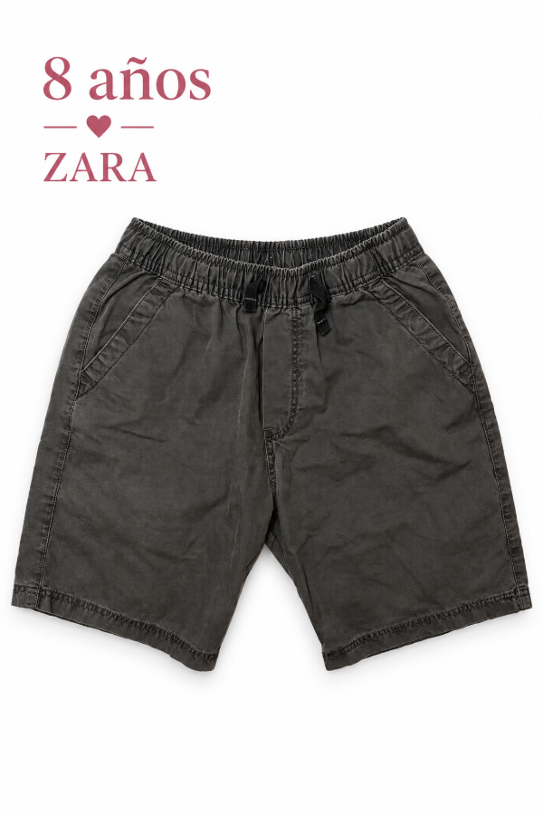 Producto - Short de Gabardina Gris Zara 8 años - 0