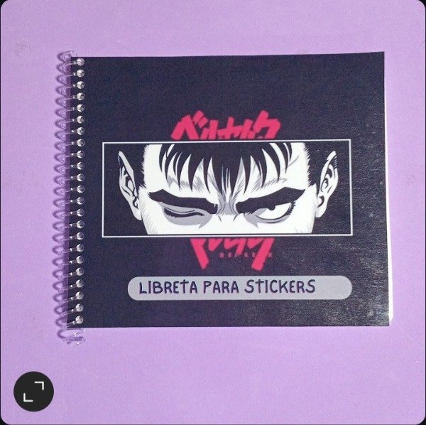 Producto - Libreta de stickers Berserk