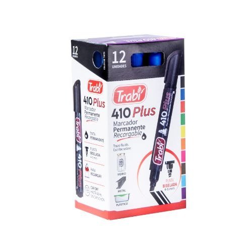 Producto - Marcador Permanente Trabi 410 caja x 12 unid