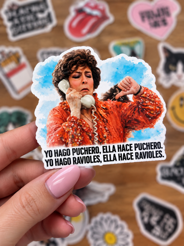 Producto - Stickers // Yo hago puchero, ella hace puchero.