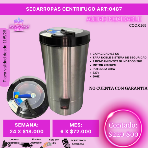Producto - SECARROPAS CENTRIFUGO