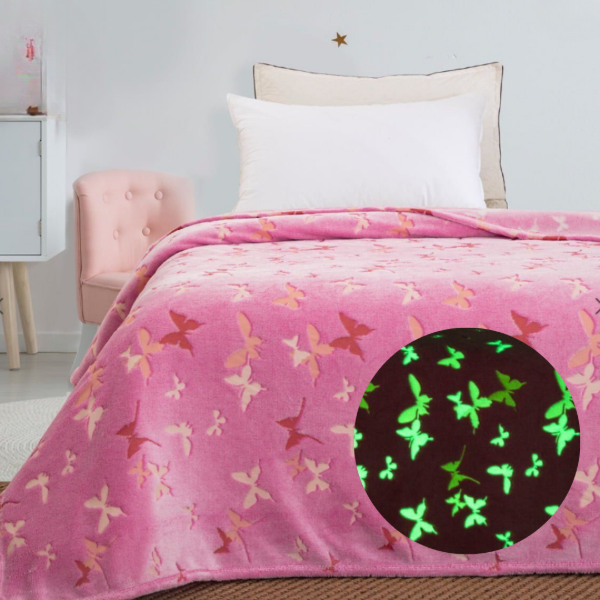 Producto - MANTA LUMINOSA "MARIPOSA" 1 1/2 PLAZA