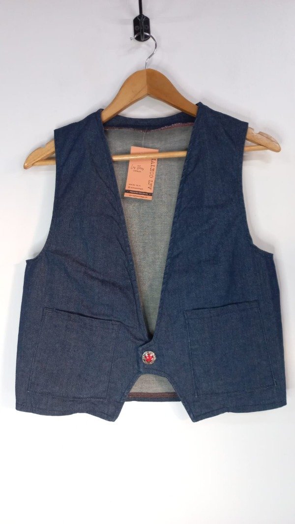 Producto - CHALECO LFV JEAN OSCURO