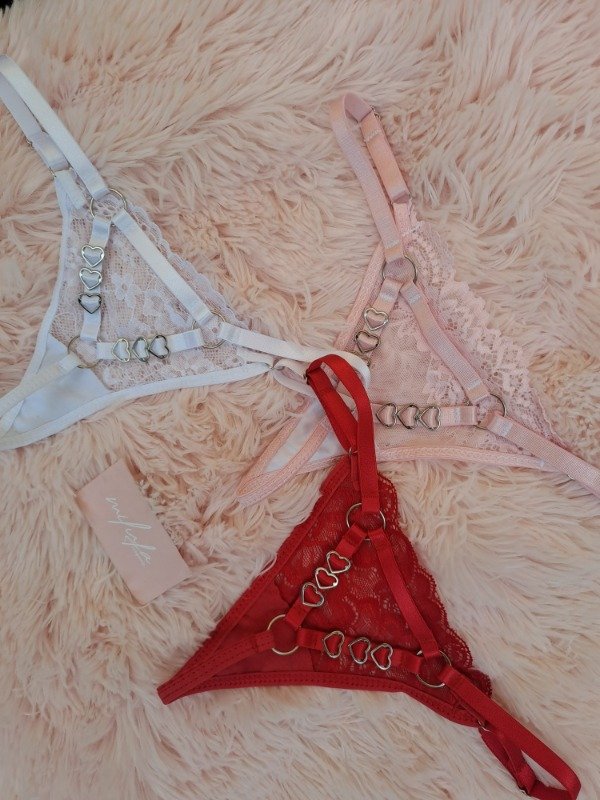 Producto - Tangas hilo regulable de corazones pack x3 - 4