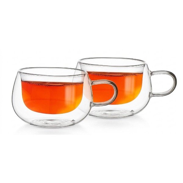 Producto - Set de 2 tazas doble vidrio