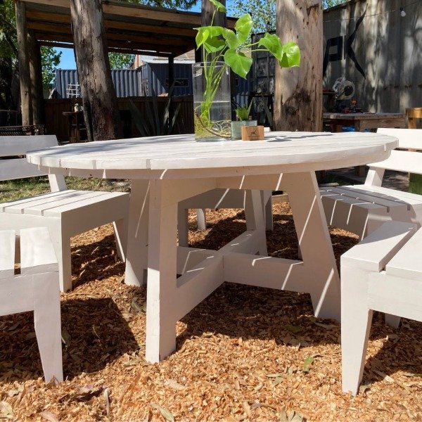 Producto - Juego de Comedor Exterior "Low Dining Redondo" - 3