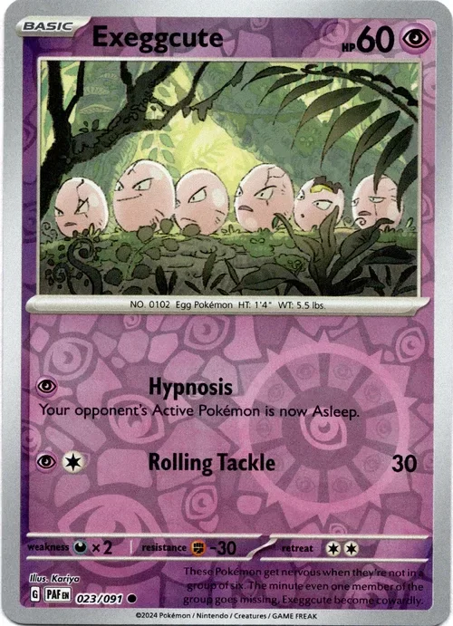Producto - Exeggcute - 023/091 - Paldean Fates - Reverse Holo