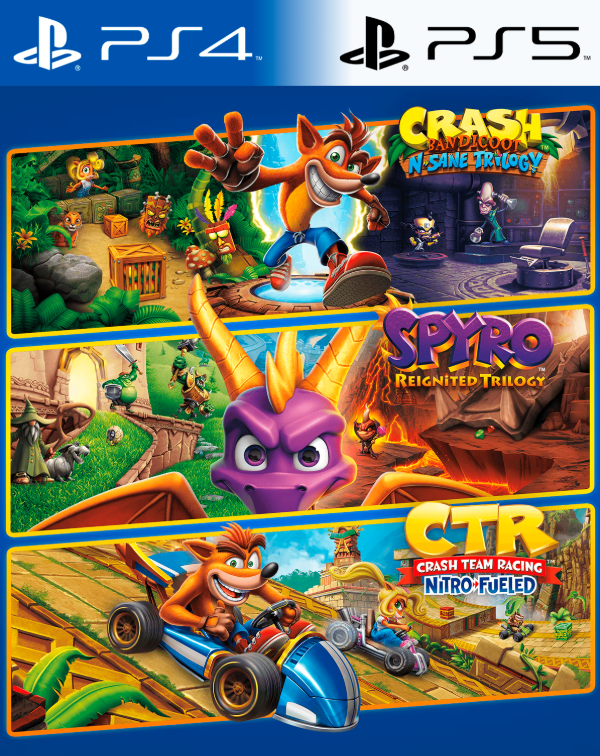 Producto - Lote Triple Juego de Crash + Spyro
