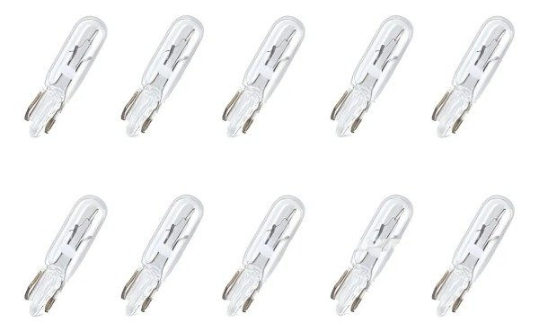 Producto - LÁMPARA T5 HALÓGENA 1.2W 12V TABLERO SIN CULOTE X 10 UNIDADES