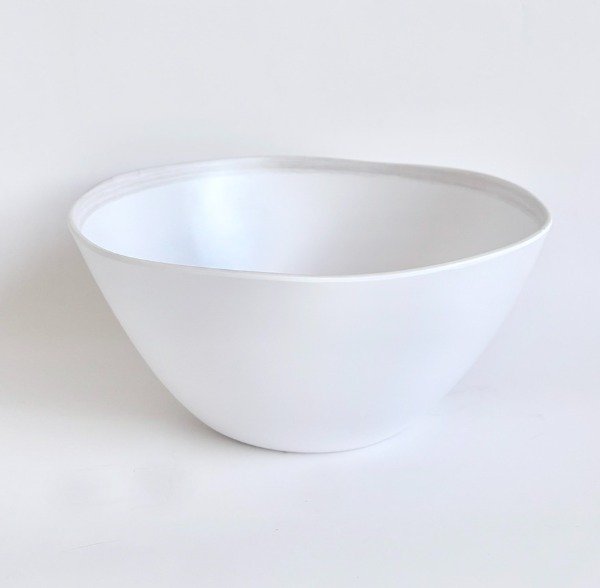 Producto - Ensaladera de melamina con borde gris