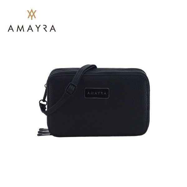 Producto - Bandolera portacelular Amayra PU negro 67-B999-1