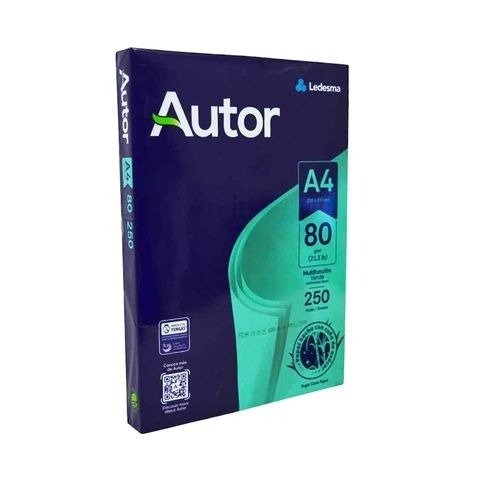 Producto - HOJA A4 AUTOR POR UNIDAD 80gr VERDE