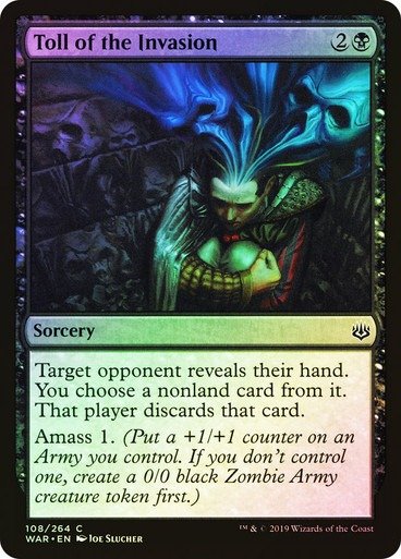 Producto - Toll of the Invasion Foil  War of the Spark