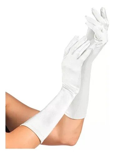 Producto - GUANTES DE DAMA/ CHARLESTON BLANCOS 55cm