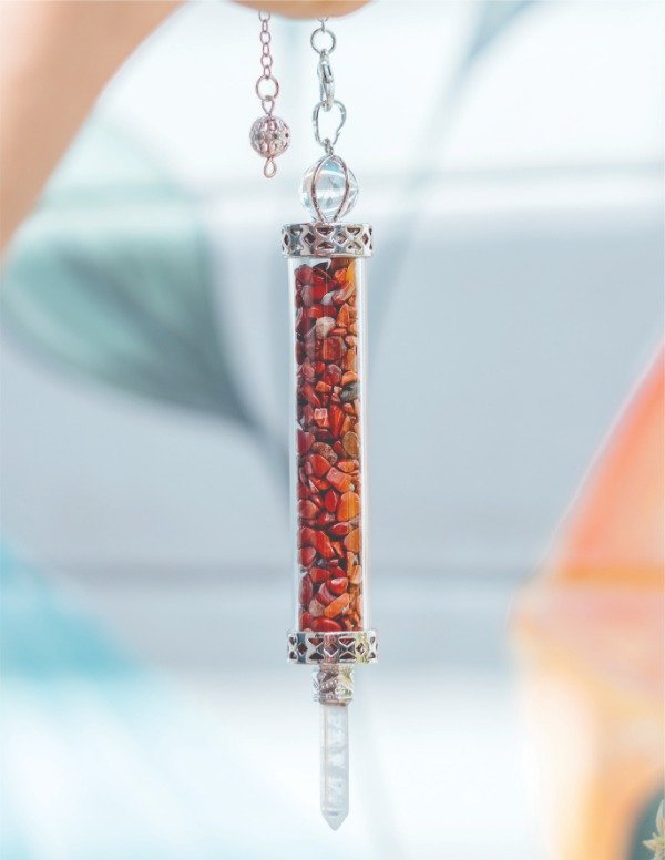 Producto - Péndulo Vara Larga JASPE ROJO