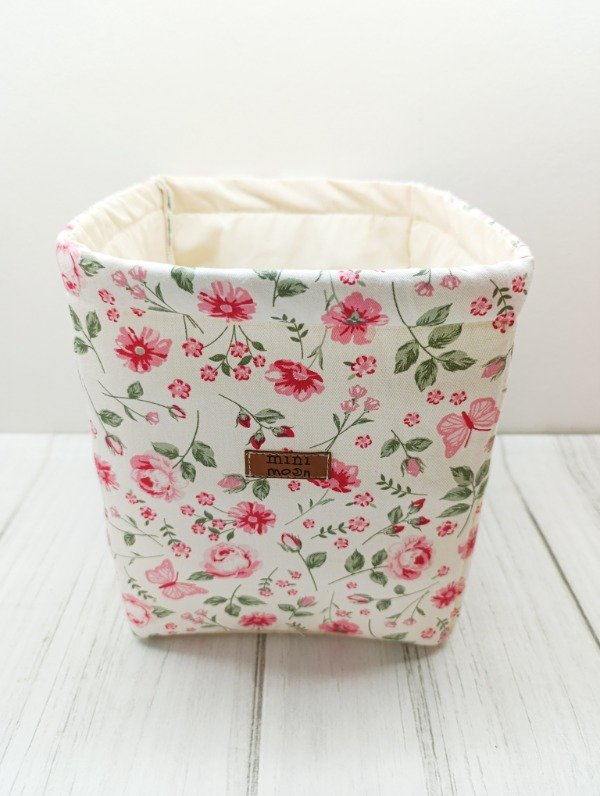 Producto - CONTENEDOR CUBO ORGANIZADOR FLORES Y MARIPOSAS