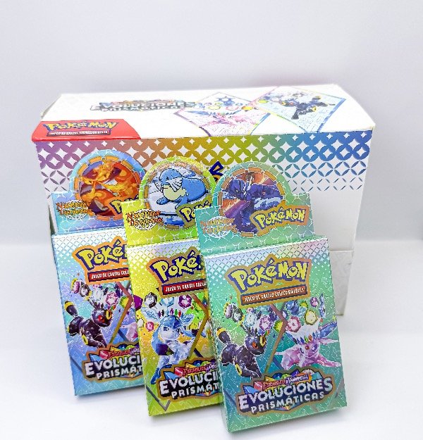 Producto - Mazos cartas Pokémon Evoluciones prismáticas caja x20u