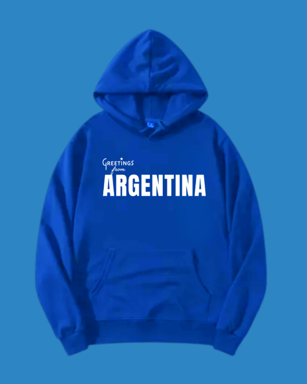 Producto - Buzo Canguro Greetings Argentina Azul - Jonas Brothers