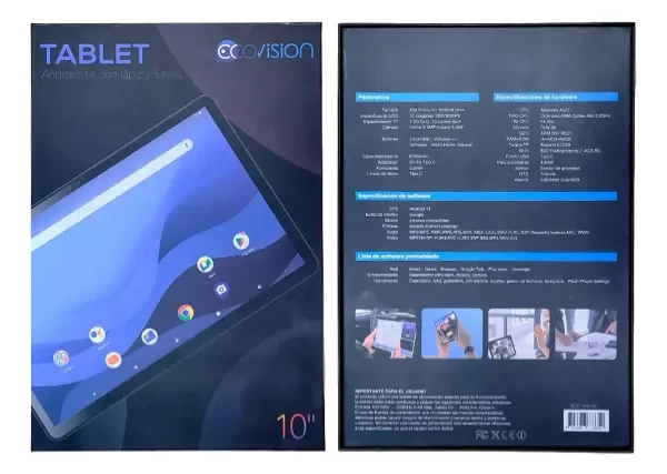 Producto - Tablet Ecovision 10 Android 14 64gb 4gb 5mpx Full Hd - 6