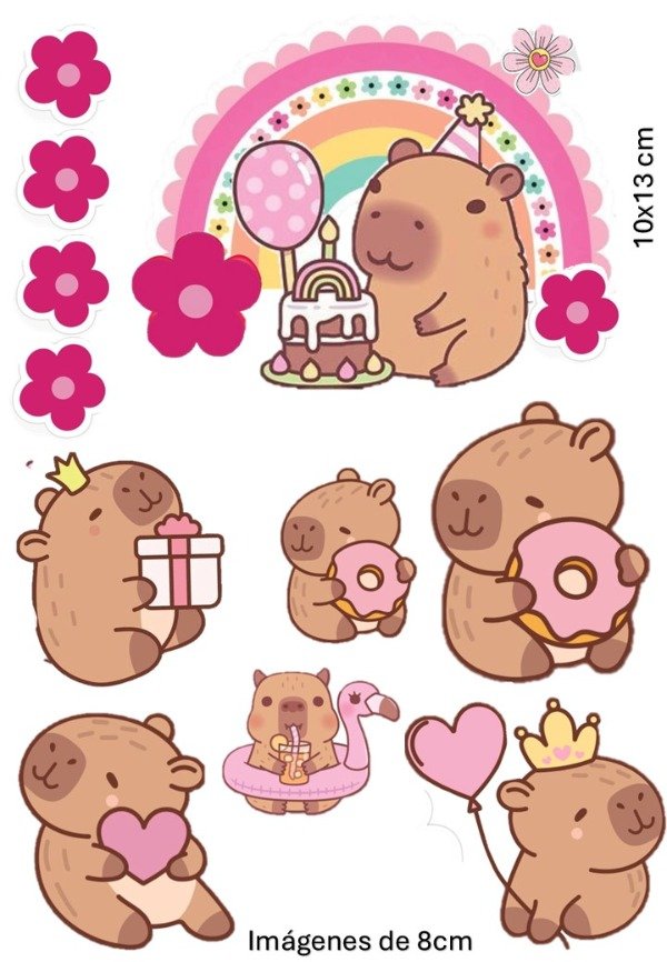Producto - LAMINA CAPYBARA TOPPERS 35